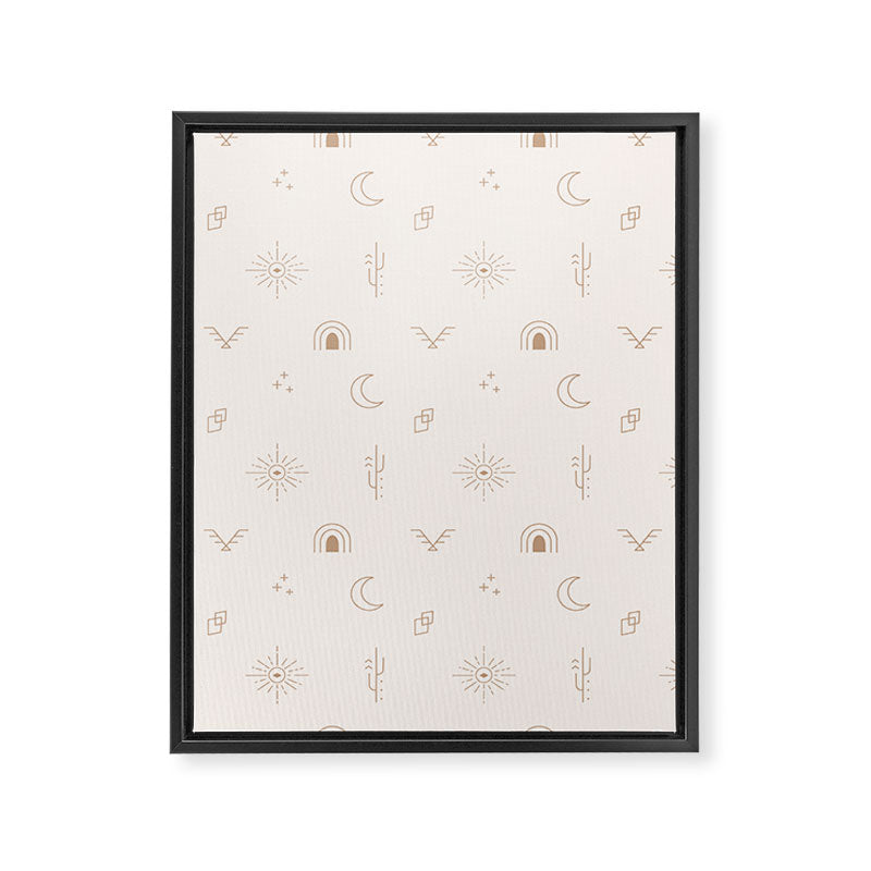Bohemian Desert Neutrals Framed Canvas Print Gallery Image 8