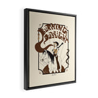 Burning Daylight - Black, Cream, Rust Framed Canvas Print Gallery Image 2