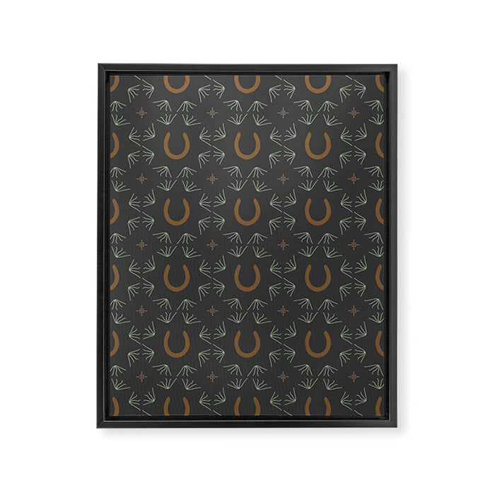 Burning Daylight Pattern  Framed Canvas Print Gallery Image 1