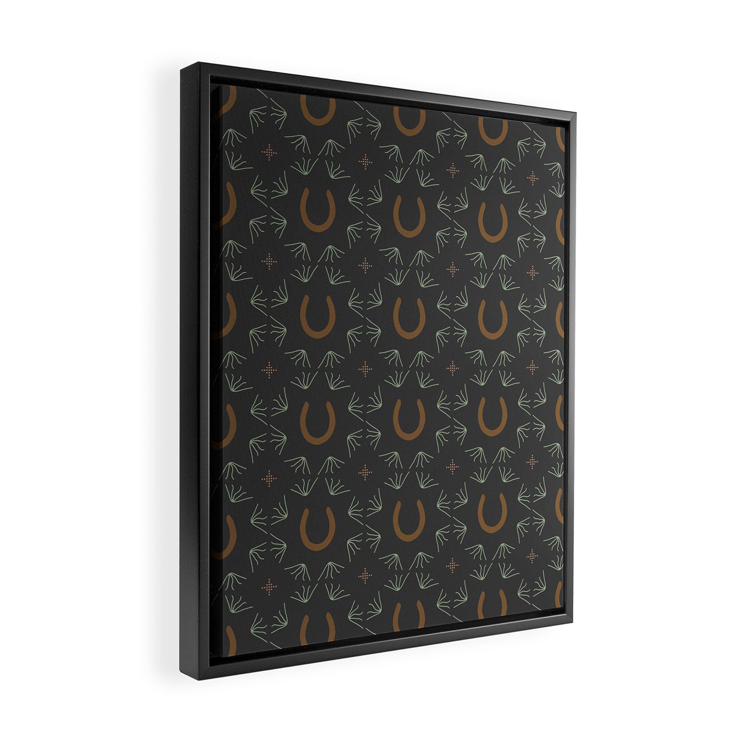 Burning Daylight Pattern  Framed Canvas Print Gallery Image 2