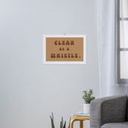 Clean as a Whistle in Rust & Tan Art Print Gallery Image 3
