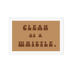 Clean as a Whistle in Rust & Tan Art Print Gallery Image 1