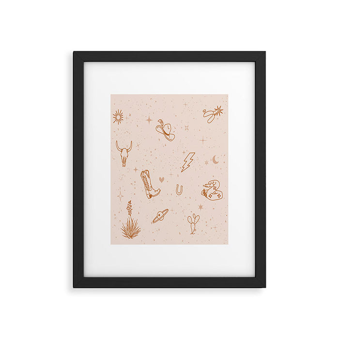 Cowboy Things Framed Art Print Gallery Image 1