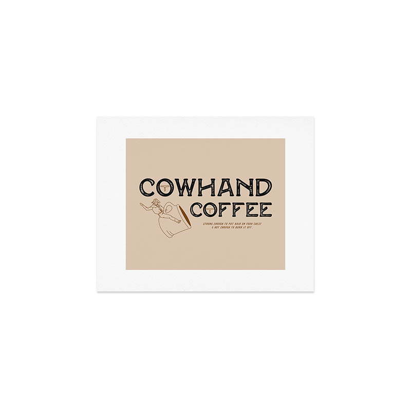 Cowhand Coffee - Rustic Art Print Gallery Image 1