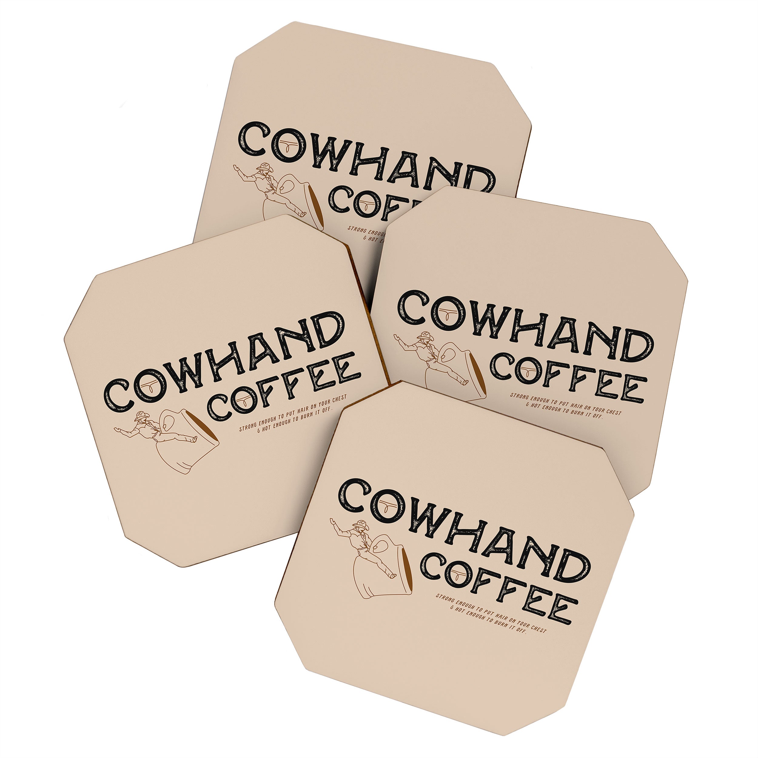 Cowhand Coffee - Rustic Coaster Gallery Image 1