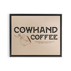 Cowhand Coffee - Rustic Framed Canvas Print Gallery Image 8
