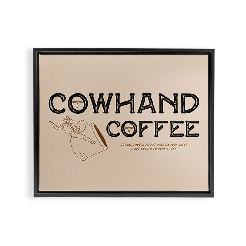 Cowhand Coffee - Rustic Framed Canvas Print Gallery Image 8