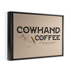 Cowhand Coffee - Rustic Framed Canvas Print Gallery Image 2