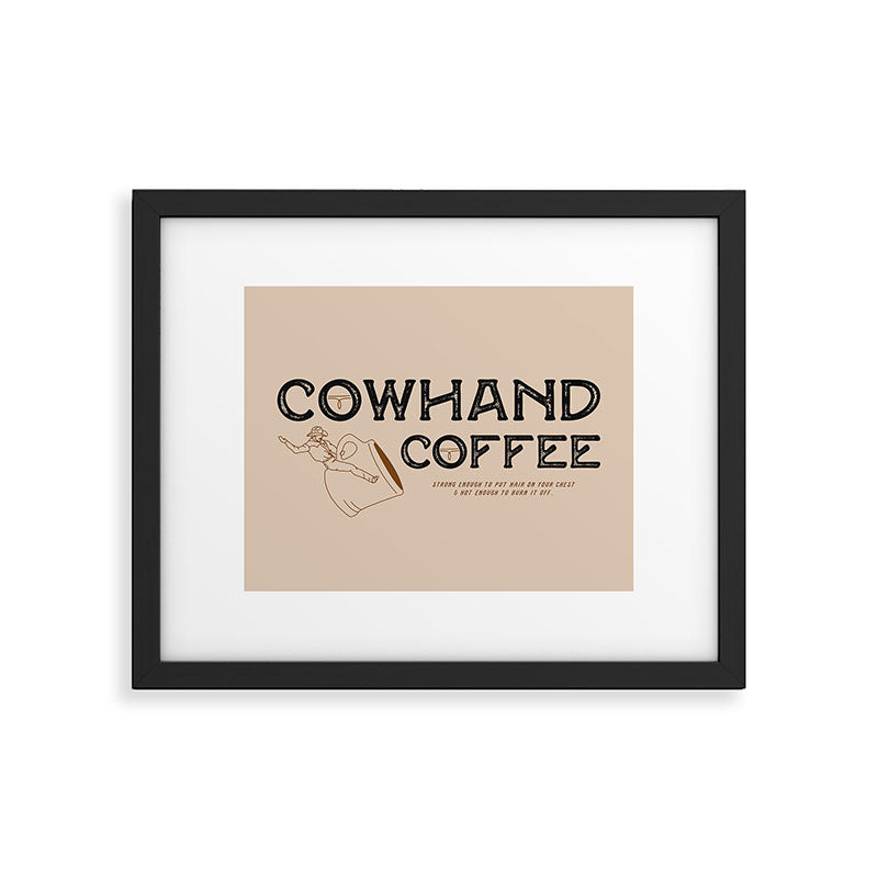Cowhand Coffee - Rustic Framed Art Print Gallery Image 4
