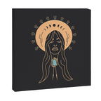 Desert Angel in Peach & Grey Canvas Print Gallery Image 3