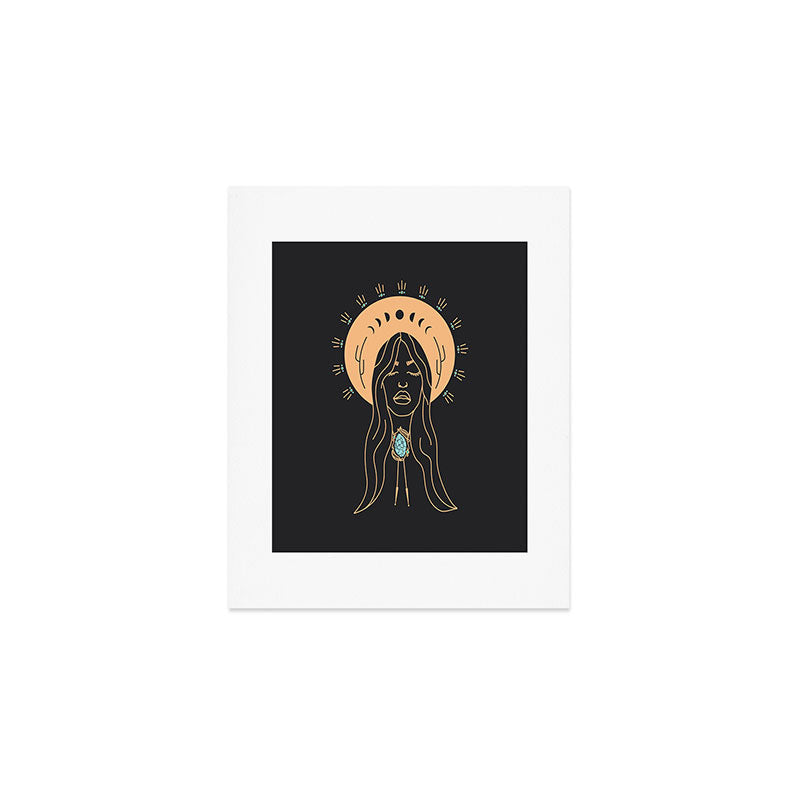 Desert Angel in Peach & Grey Art Print Gallery Image 1