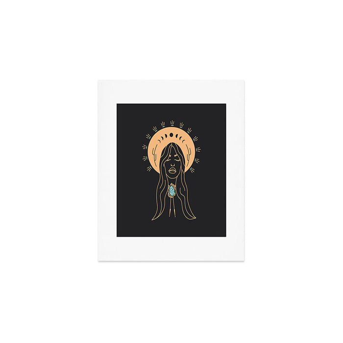 Desert Angel in Peach & Grey Art Print Gallery Image 1
