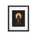 Desert Angel in Peach & Grey Framed Art Print Gallery Image 4