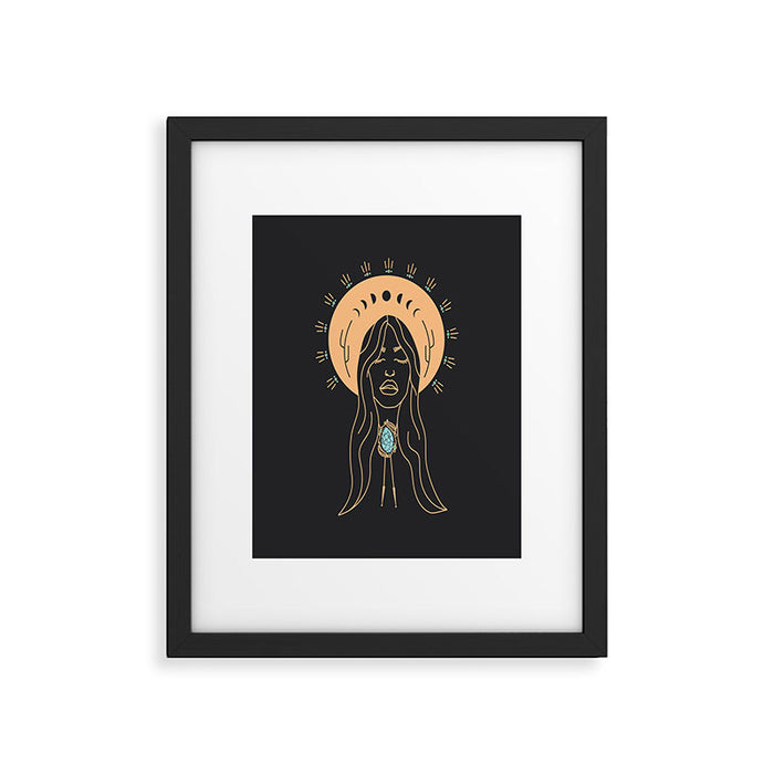 Desert Angel in Peach & Grey Framed Art Print Gallery Image 1