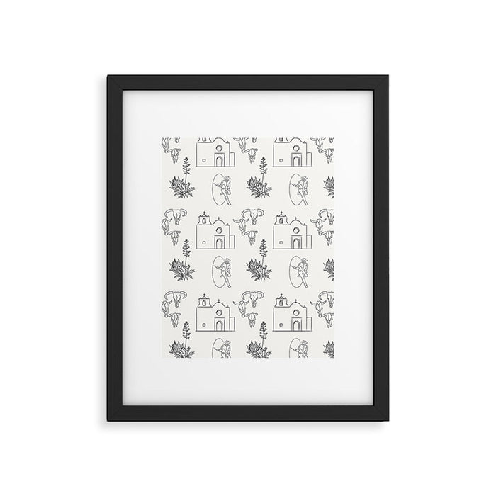 Dwellings of Goliad Framed Art Print Gallery Image 1
