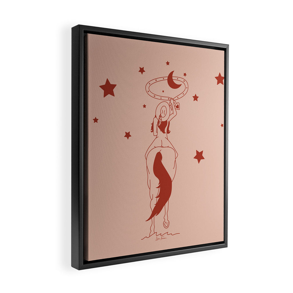 Fanny Ropes the Moon Framed Canvas Print Gallery Image 2