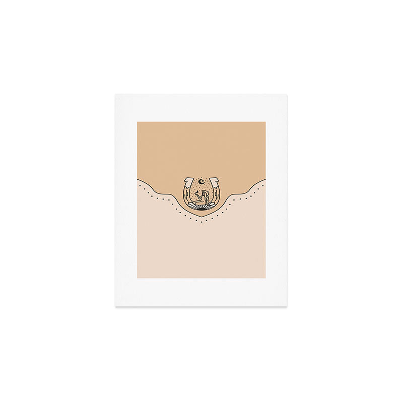 Good Fortune Gal - Neutral & Black Art Print Gallery Image 1