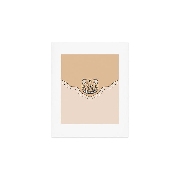 Good Fortune Gal - Neutral & Black Art Print Gallery Image 1