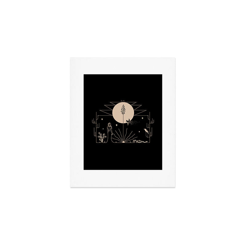 It Was All A Dream - Black & Tan Art Print Gallery Image 1