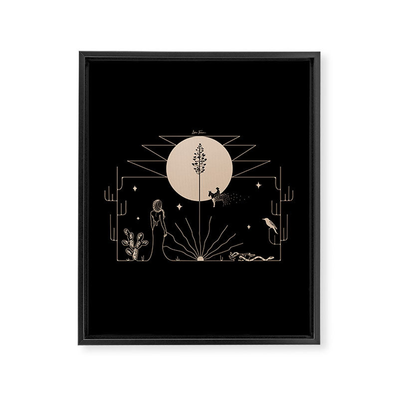 It Was All A Dream - Black & Tan Framed Canvas Print Gallery Image 8