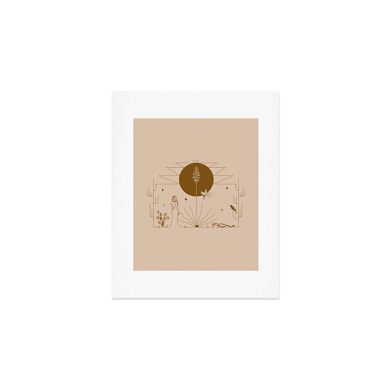 It Was All A Dream - Tan & Rust Art Print Gallery Image 1