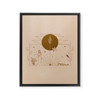 It Was All A Dream - Tan & Rust Framed Canvas Print Gallery Image 8