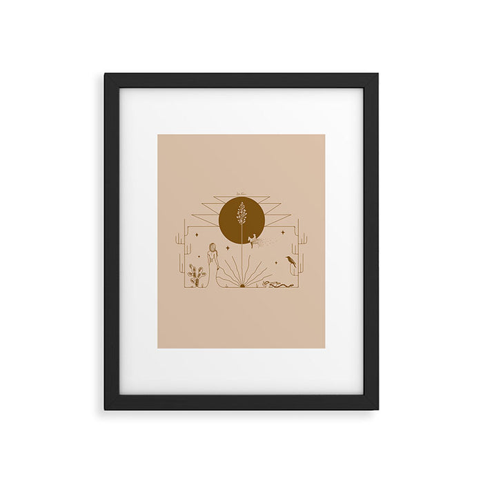 It Was All A Dream - Tan & Rust Framed Art Print Gallery Image 1