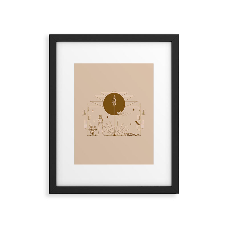 It Was All A Dream - Tan & Rust Framed Art Print Gallery Image 4