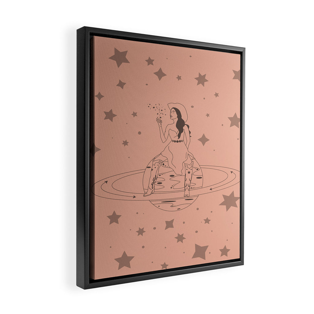 Janet From Another Planet Framed Canvas Print Gallery Image 2
