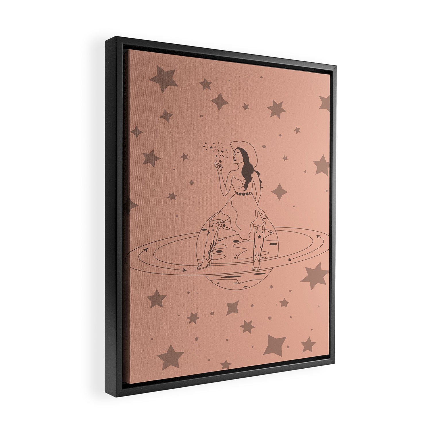 Janet From Another Planet Framed Canvas Print Gallery Image 2