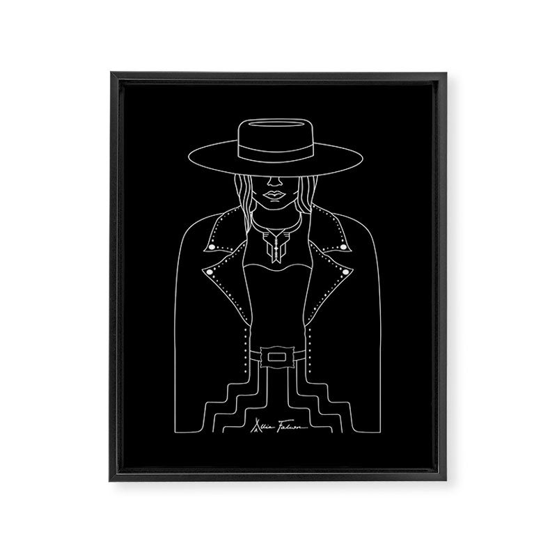 Lady Outlaw Framed Canvas Print Gallery Image 8