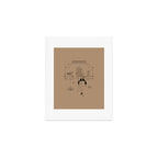 Last Stop - Tan & Black Art Print Gallery Image 1