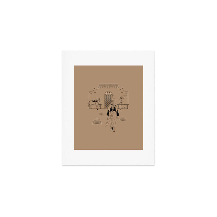 Last Stop - Tan & Black Art Print Gallery Image 1