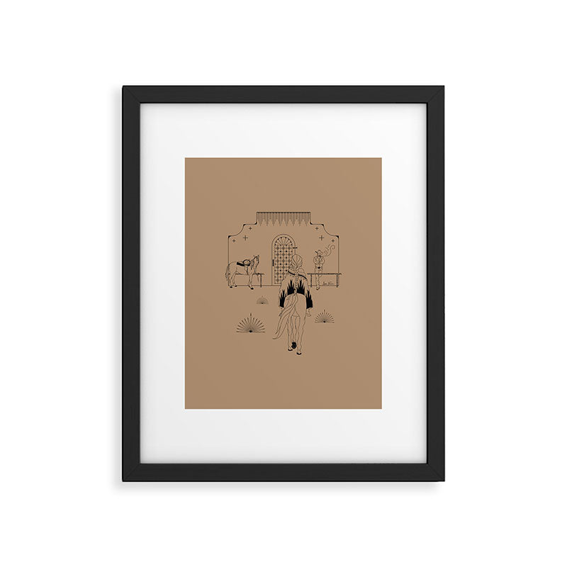 Last Stop - Tan & Black Framed Art Print Gallery Image 6