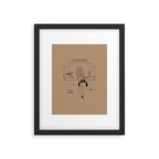 Last Stop - Tan & Black Framed Art Print Gallery Image 6