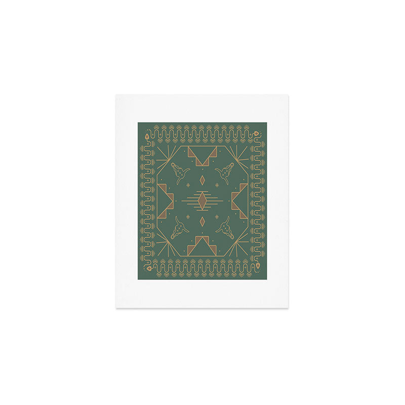 Lost Desert - Green Art Print Gallery Image 1