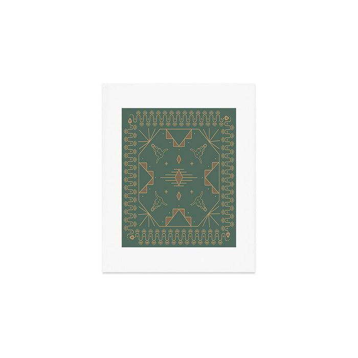 Lost Desert - Green Art Print Gallery Image 1