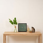 Lost Desert - Green Framed Canvas Print Gallery Image 3