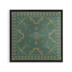 Lost Desert - Green Framed Canvas Print Gallery Image 3