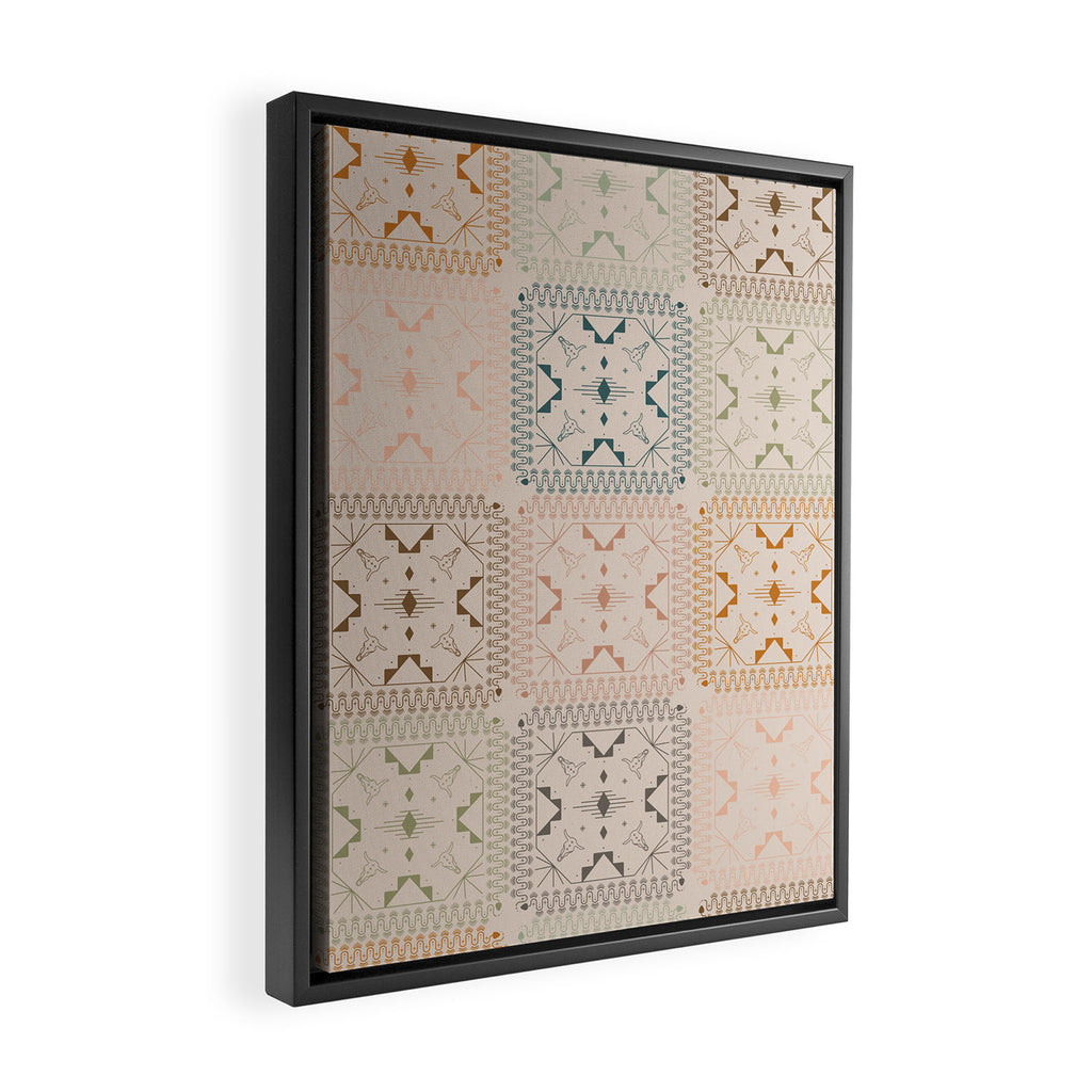 Lost Desert Quilt Framed Canvas Print Gallery Image 2