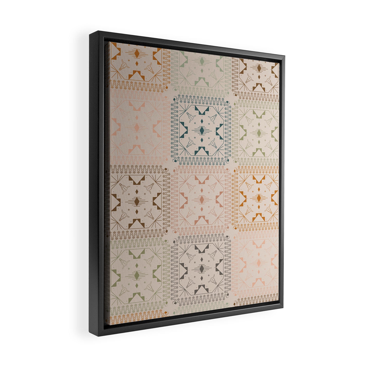 Lost Desert Quilt Framed Canvas Print Gallery Image 2