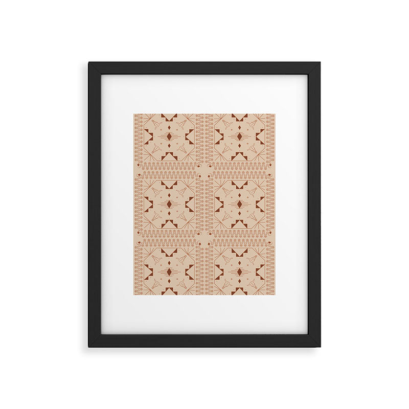 Lost Desert Tile - Adobe Framed Art Print Gallery Image 6