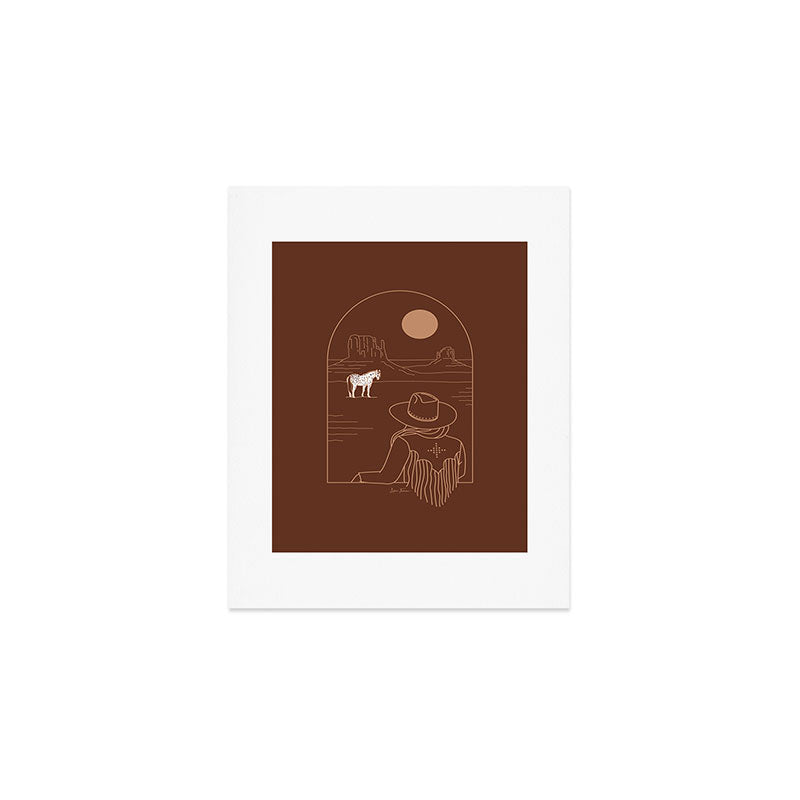 Lost Pony in Burnt Clay Art Print Gallery Image 1