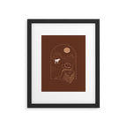 Lost Pony in Burnt Clay Framed Art Print Gallery Image 4