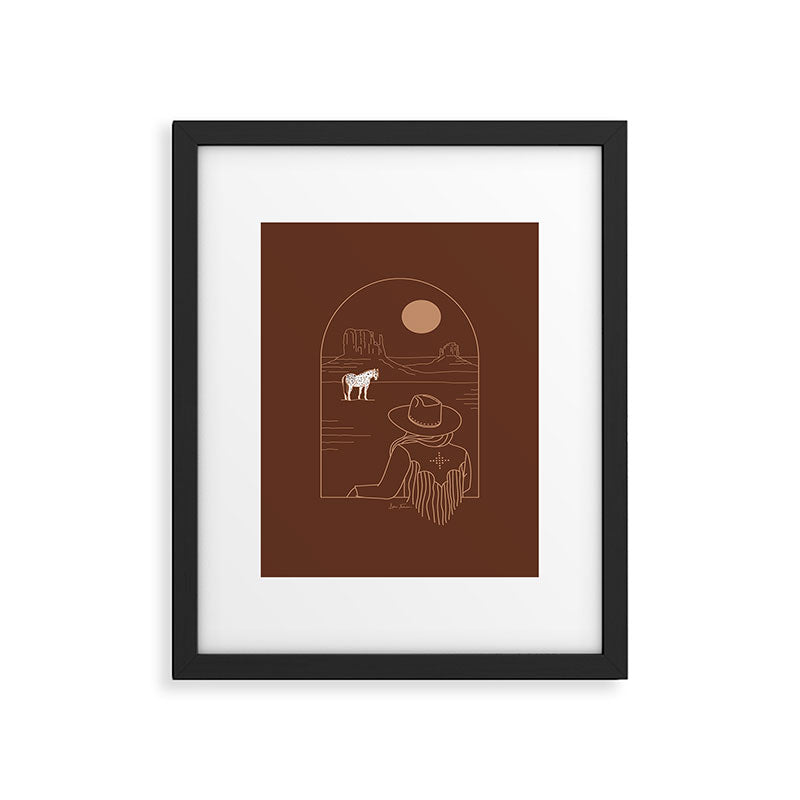Lost Pony in Burnt Clay Framed Art Print Gallery Image 6