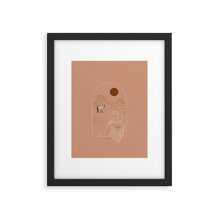 Lost Pony - Pink Clay Framed Art Print Gallery Image 1