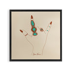 Love Language Framed Canvas Print Gallery Image 3