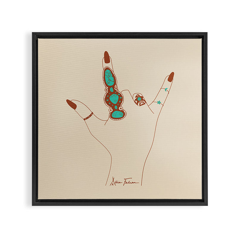 Love Language Framed Canvas Print Gallery Image 3