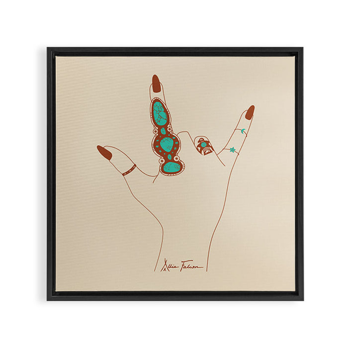 Love Language Framed Canvas Print Gallery Image 1