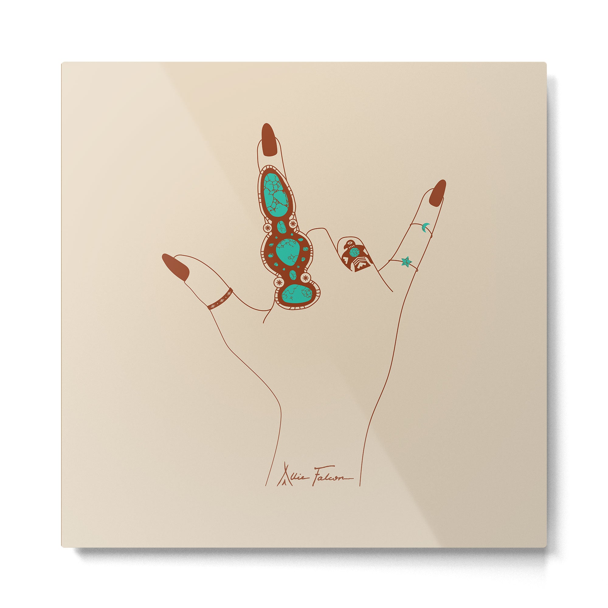 Love Language Metal Print Gallery Image 2